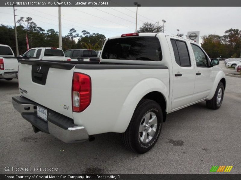 Glacier White / Steel 2013 Nissan Frontier SV V6 Crew Cab