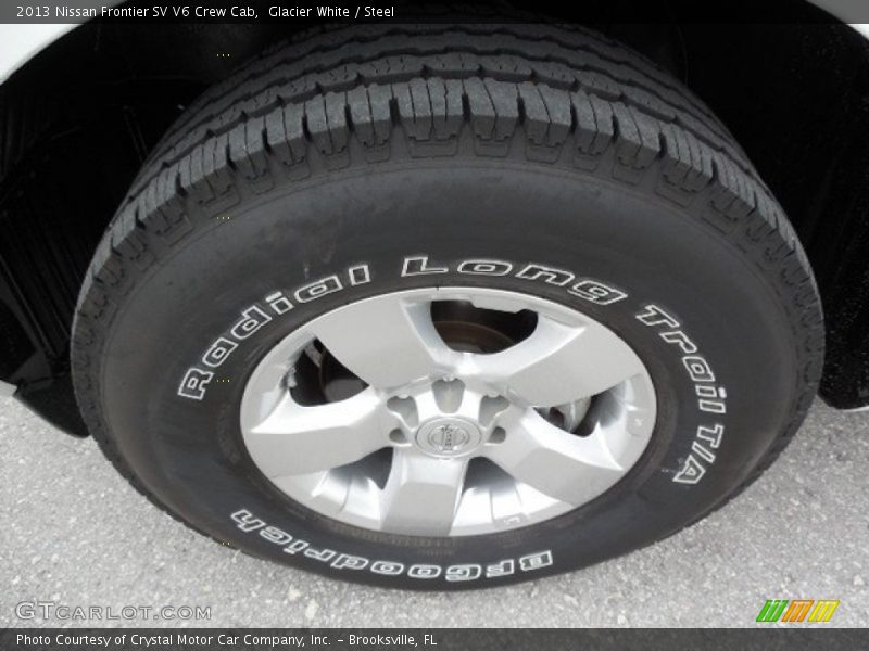 Glacier White / Steel 2013 Nissan Frontier SV V6 Crew Cab