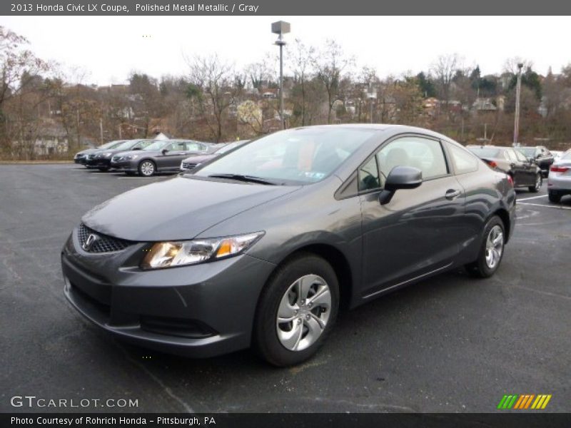 Polished Metal Metallic / Gray 2013 Honda Civic LX Coupe