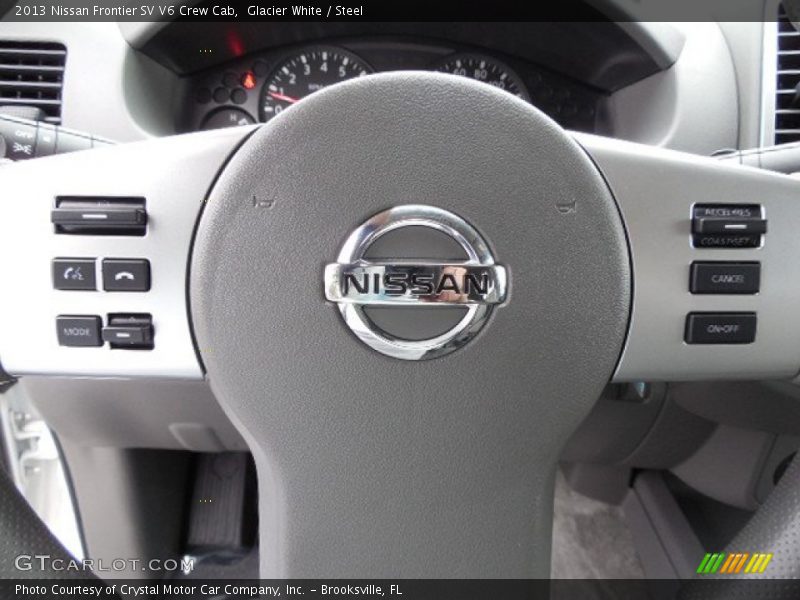 Glacier White / Steel 2013 Nissan Frontier SV V6 Crew Cab