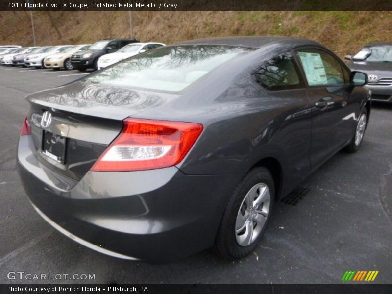 Polished Metal Metallic / Gray 2013 Honda Civic LX Coupe