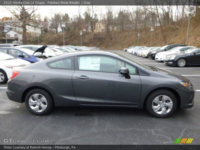Polished Metal Metallic / Gray 2013 Honda Civic LX Coupe