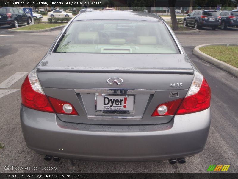 Umbria Gray Metallic / Wheat 2006 Infiniti M 35 Sedan