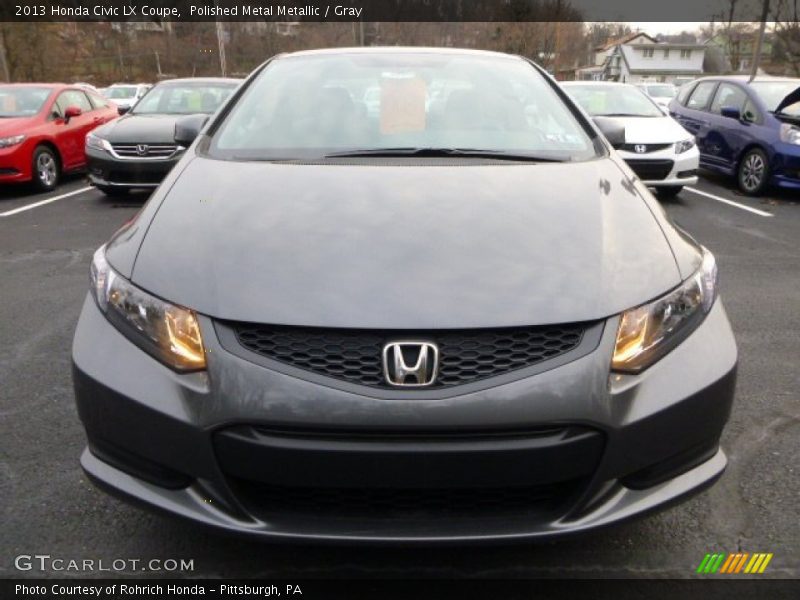 Polished Metal Metallic / Gray 2013 Honda Civic LX Coupe
