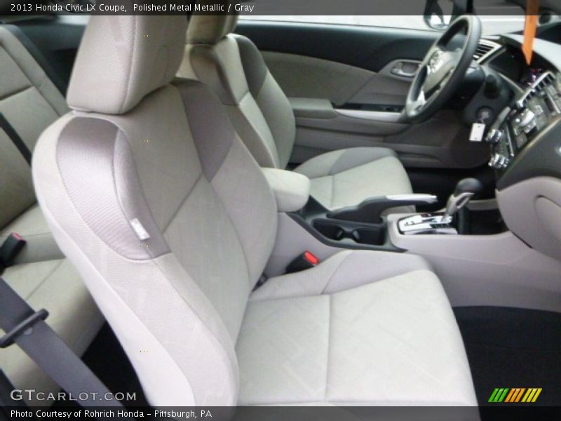 Polished Metal Metallic / Gray 2013 Honda Civic LX Coupe