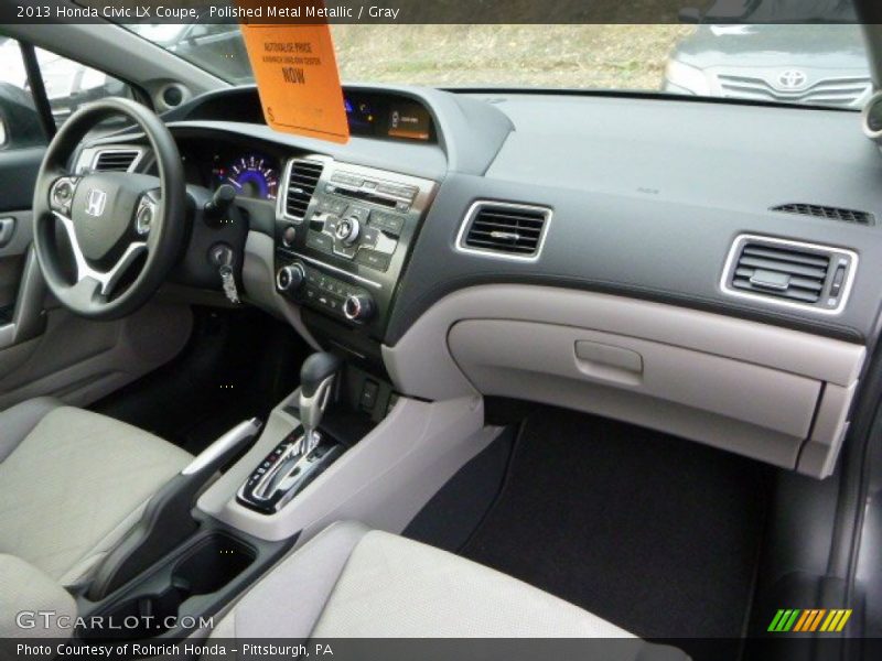 Polished Metal Metallic / Gray 2013 Honda Civic LX Coupe