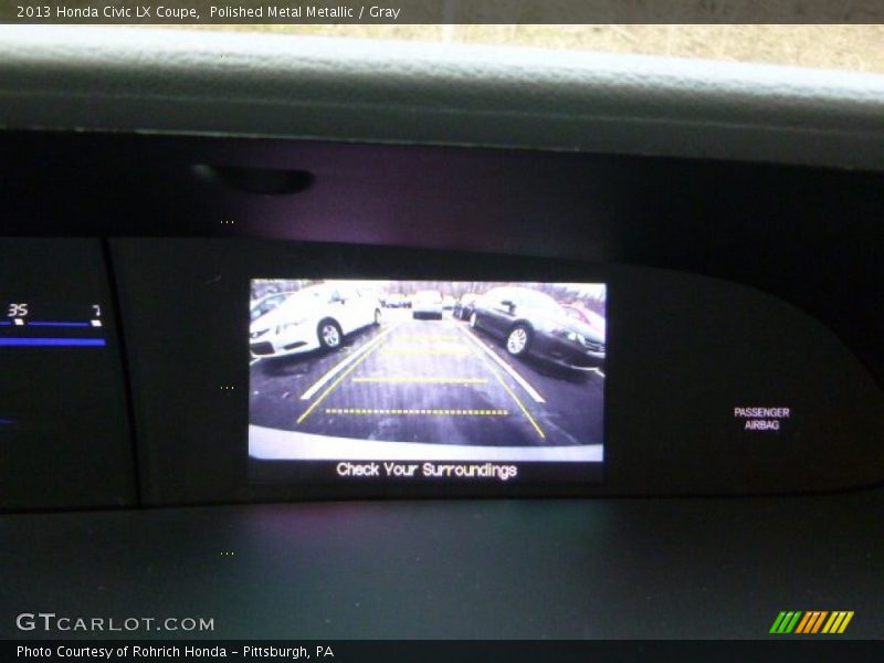 Polished Metal Metallic / Gray 2013 Honda Civic LX Coupe