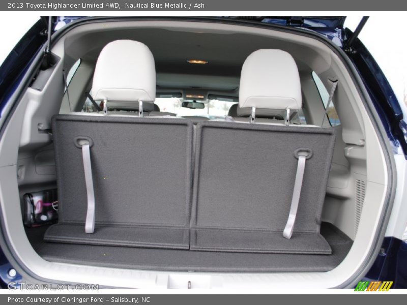 Nautical Blue Metallic / Ash 2013 Toyota Highlander Limited 4WD
