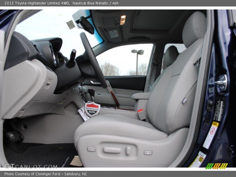 Nautical Blue Metallic / Ash 2013 Toyota Highlander Limited 4WD