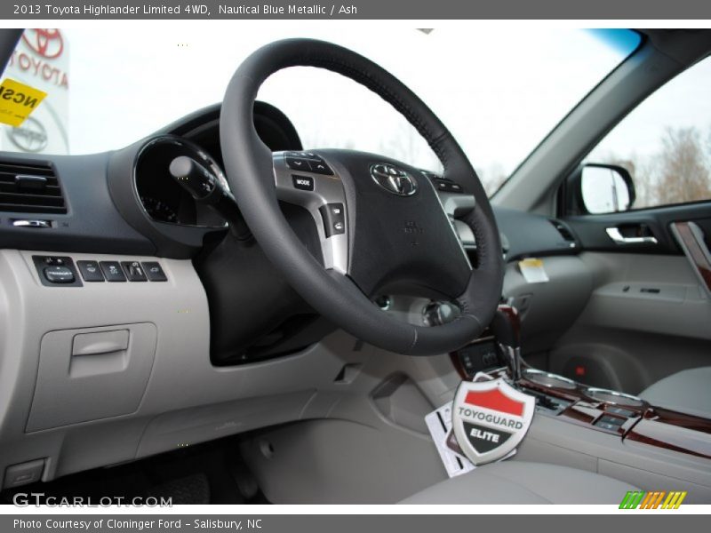 Nautical Blue Metallic / Ash 2013 Toyota Highlander Limited 4WD