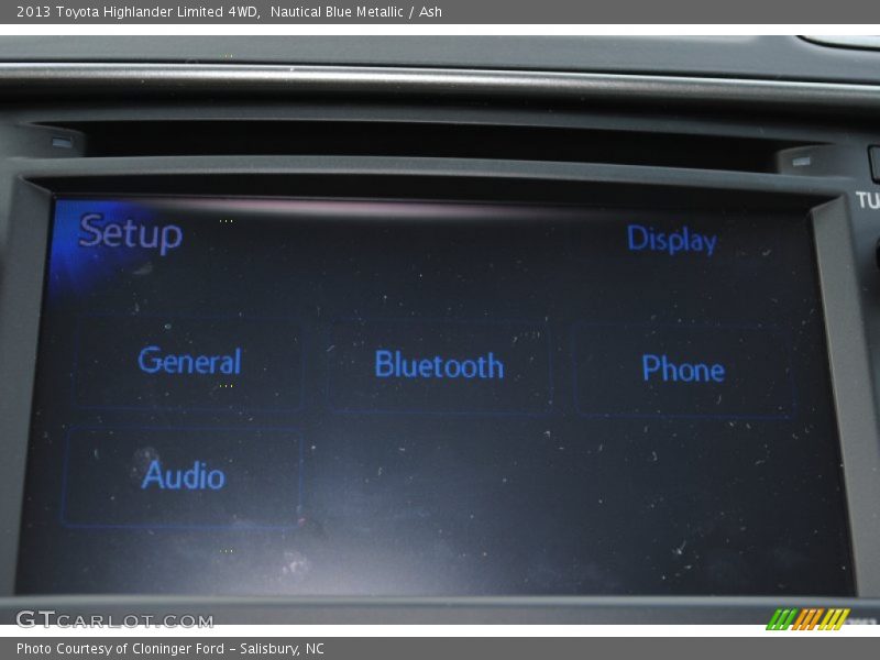 Nautical Blue Metallic / Ash 2013 Toyota Highlander Limited 4WD