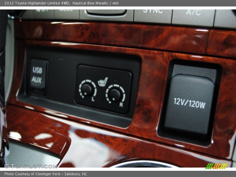 Nautical Blue Metallic / Ash 2013 Toyota Highlander Limited 4WD