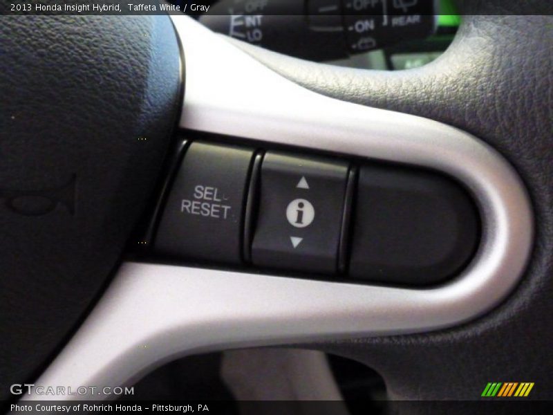 Taffeta White / Gray 2013 Honda Insight Hybrid