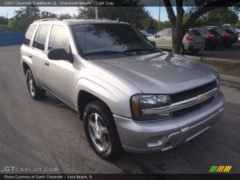 Silverstone Metallic / Light Gray 2007 Chevrolet TrailBlazer LS