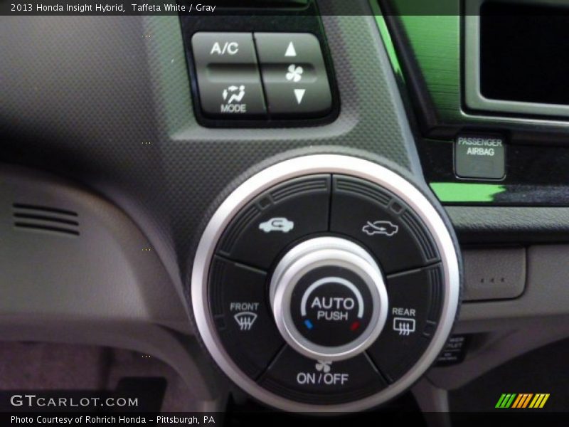 Taffeta White / Gray 2013 Honda Insight Hybrid