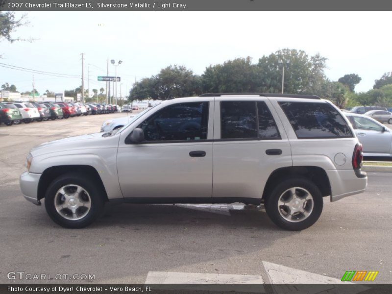 Silverstone Metallic / Light Gray 2007 Chevrolet TrailBlazer LS