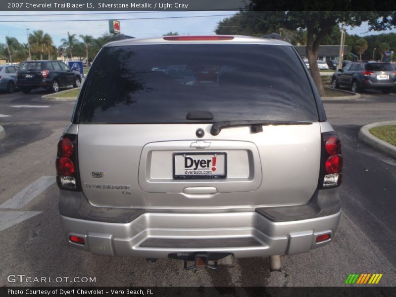 Silverstone Metallic / Light Gray 2007 Chevrolet TrailBlazer LS