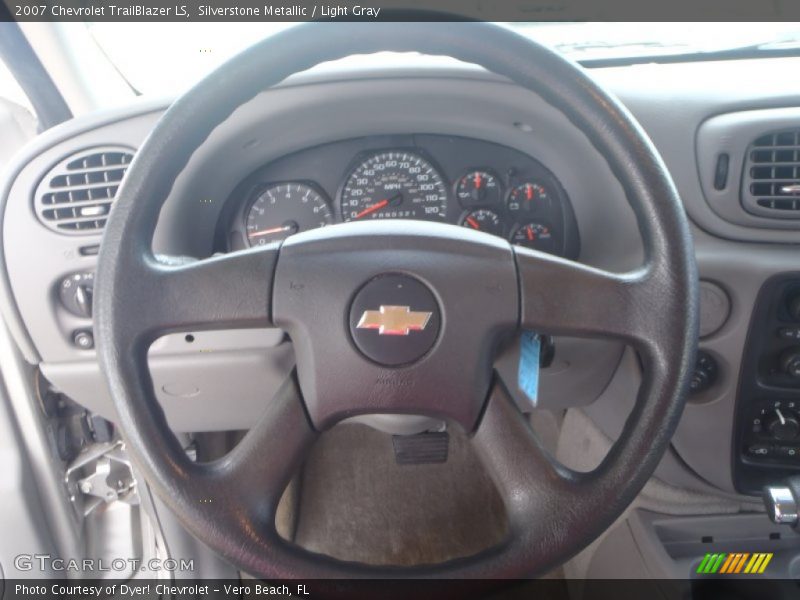 Silverstone Metallic / Light Gray 2007 Chevrolet TrailBlazer LS