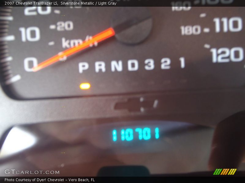 Silverstone Metallic / Light Gray 2007 Chevrolet TrailBlazer LS