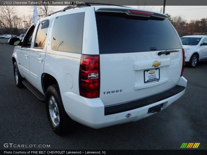 Summit White / Ebony 2013 Chevrolet Tahoe LT 4x4