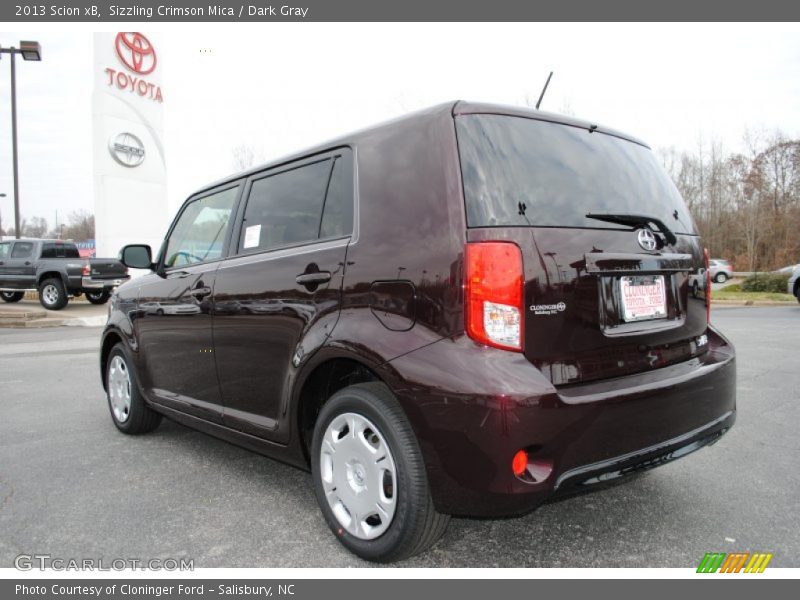 Sizzling Crimson Mica / Dark Gray 2013 Scion xB