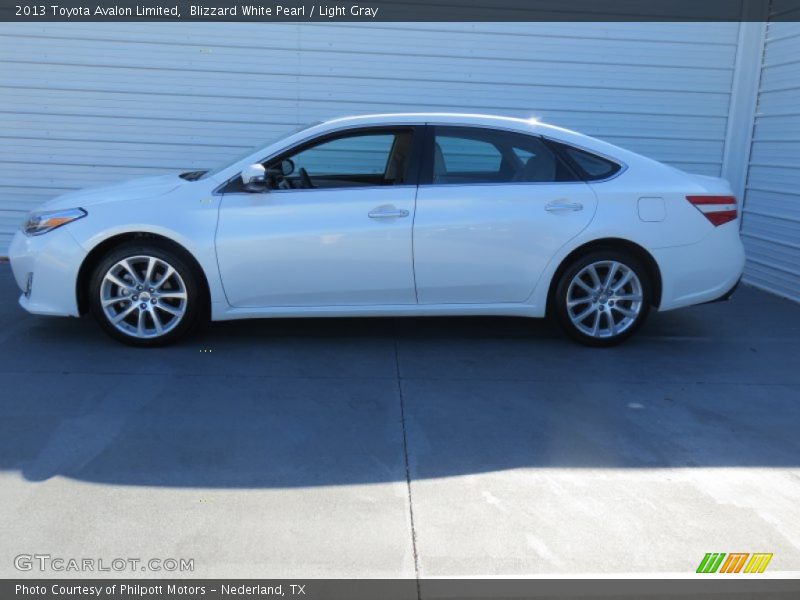 Blizzard White Pearl / Light Gray 2013 Toyota Avalon Limited