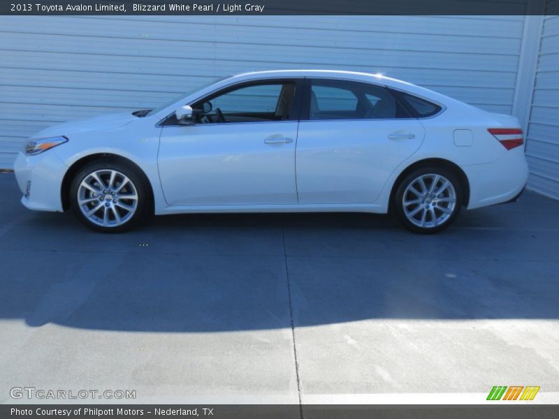 Blizzard White Pearl / Light Gray 2013 Toyota Avalon Limited
