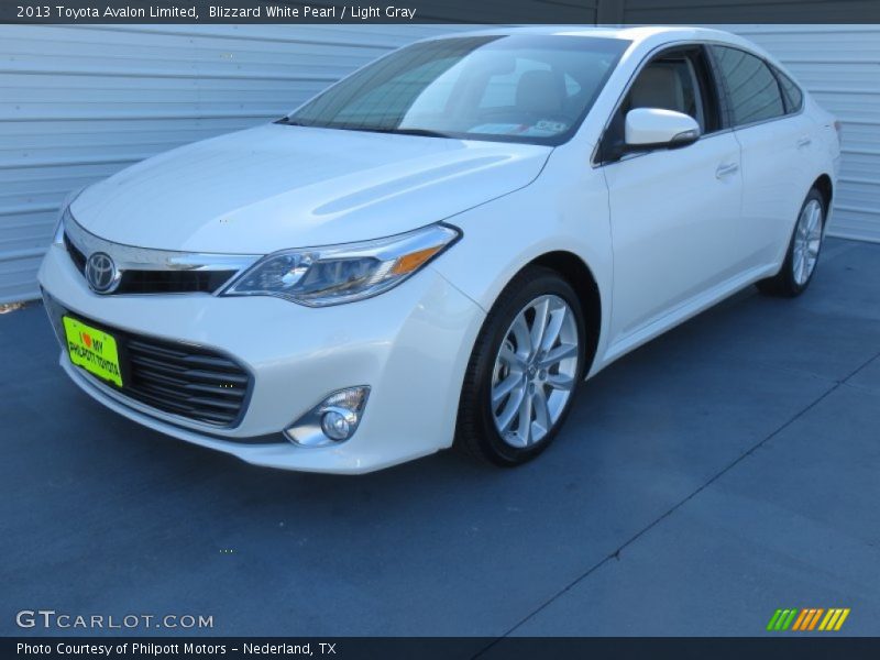 Blizzard White Pearl / Light Gray 2013 Toyota Avalon Limited