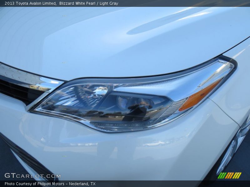 Blizzard White Pearl / Light Gray 2013 Toyota Avalon Limited