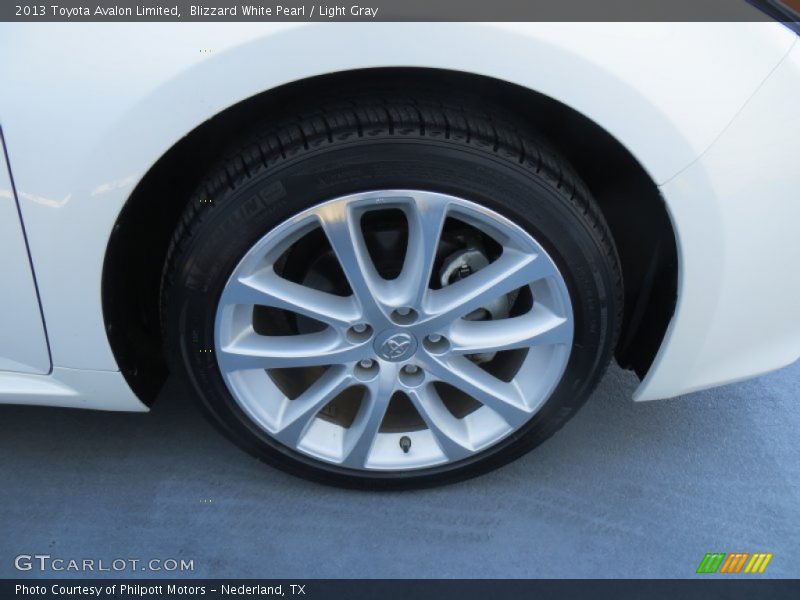 Blizzard White Pearl / Light Gray 2013 Toyota Avalon Limited
