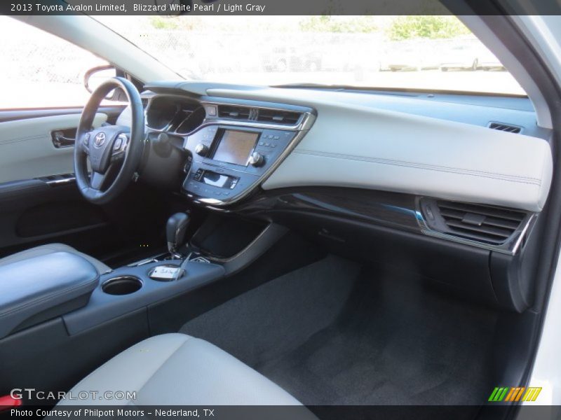 Blizzard White Pearl / Light Gray 2013 Toyota Avalon Limited
