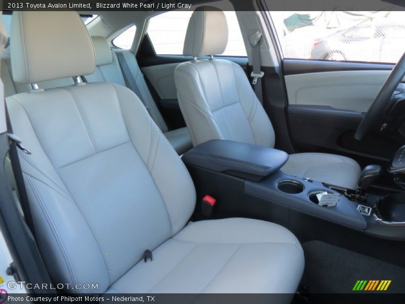 Blizzard White Pearl / Light Gray 2013 Toyota Avalon Limited