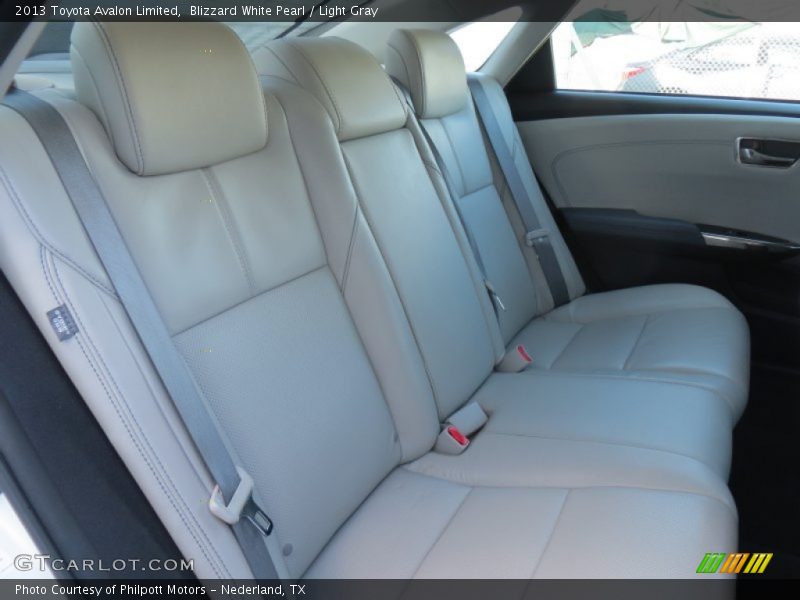 Blizzard White Pearl / Light Gray 2013 Toyota Avalon Limited