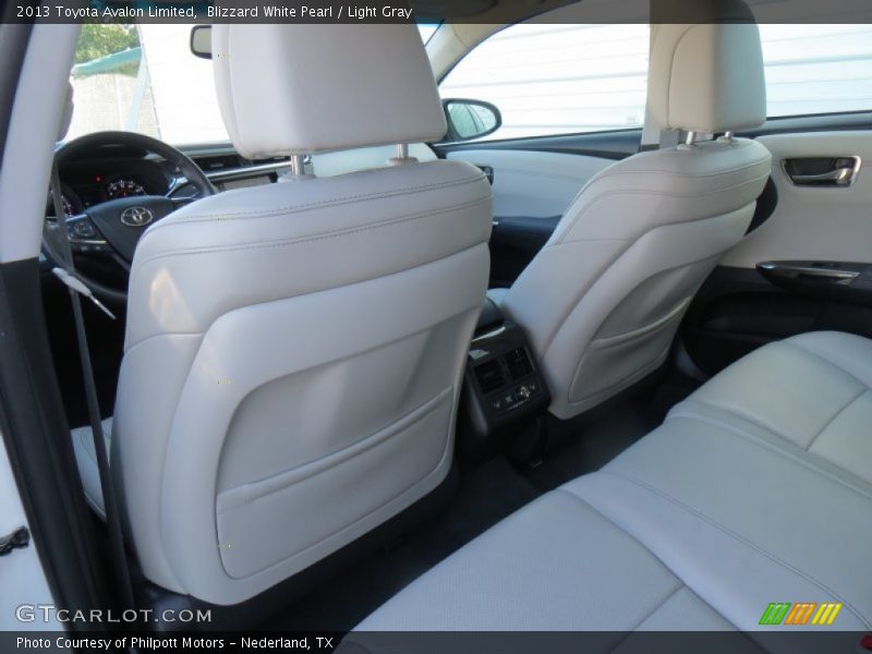 Blizzard White Pearl / Light Gray 2013 Toyota Avalon Limited
