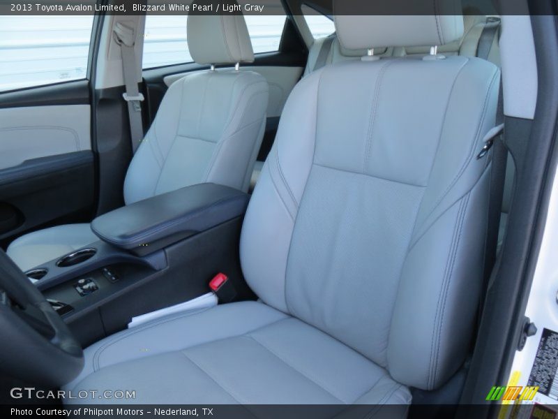 Blizzard White Pearl / Light Gray 2013 Toyota Avalon Limited