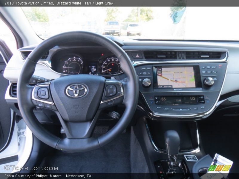 Blizzard White Pearl / Light Gray 2013 Toyota Avalon Limited