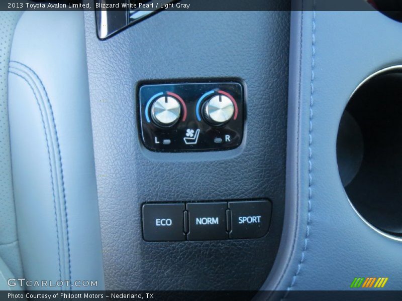 Blizzard White Pearl / Light Gray 2013 Toyota Avalon Limited