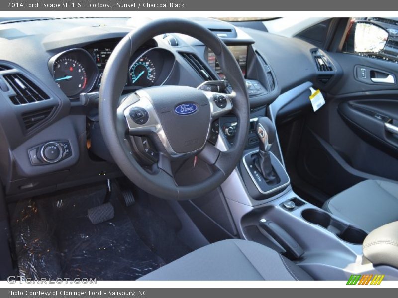 Sunset / Charcoal Black 2014 Ford Escape SE 1.6L EcoBoost