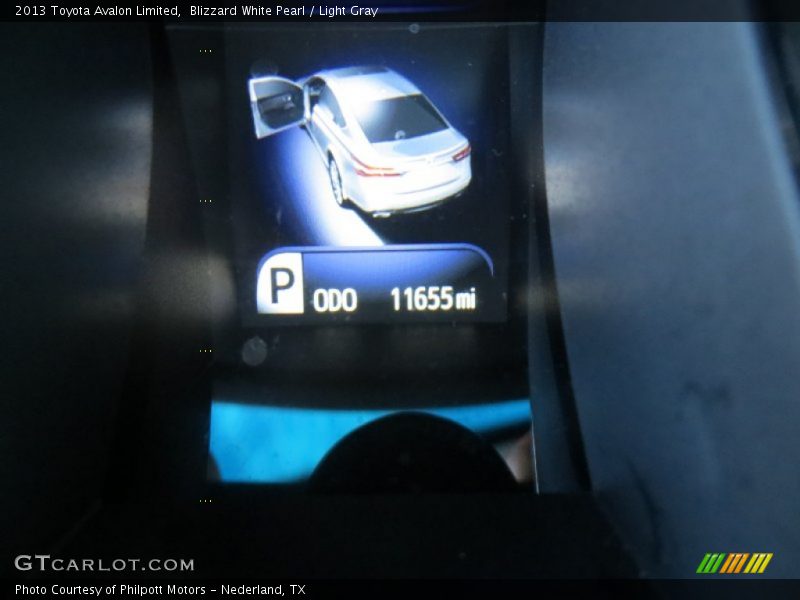 Blizzard White Pearl / Light Gray 2013 Toyota Avalon Limited