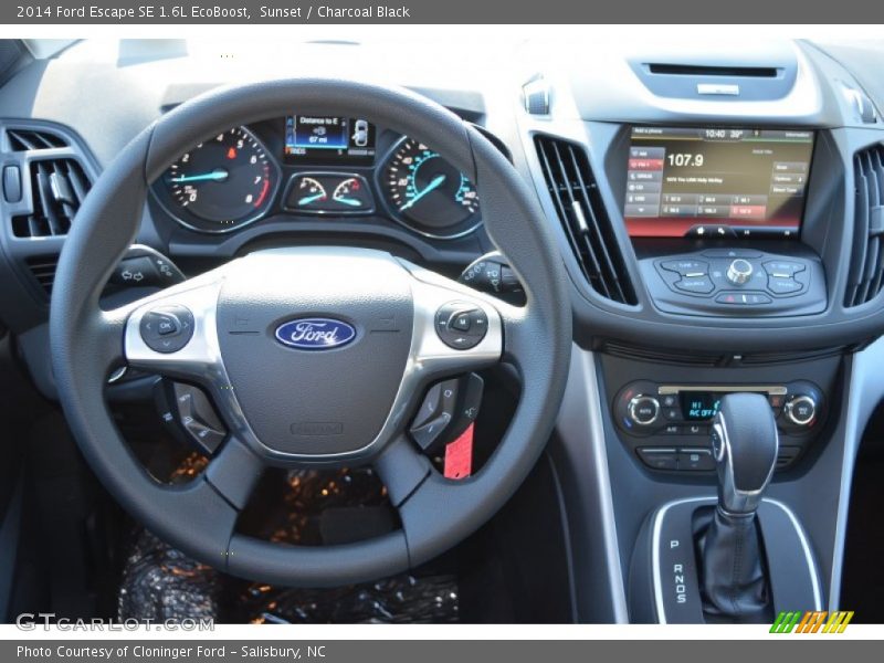 Sunset / Charcoal Black 2014 Ford Escape SE 1.6L EcoBoost