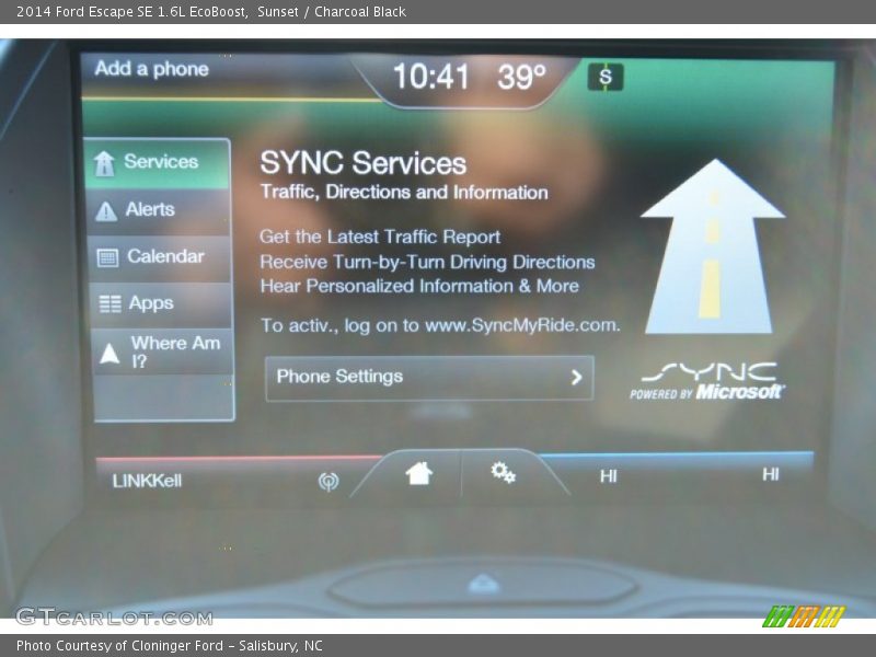 Sunset / Charcoal Black 2014 Ford Escape SE 1.6L EcoBoost