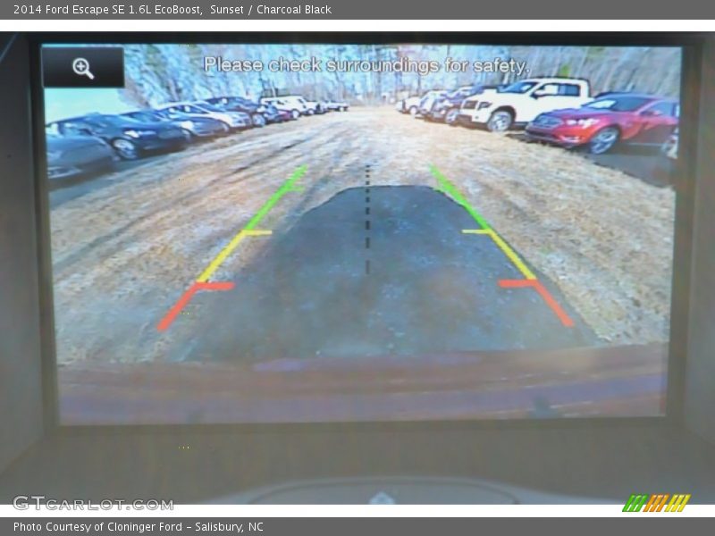 Sunset / Charcoal Black 2014 Ford Escape SE 1.6L EcoBoost