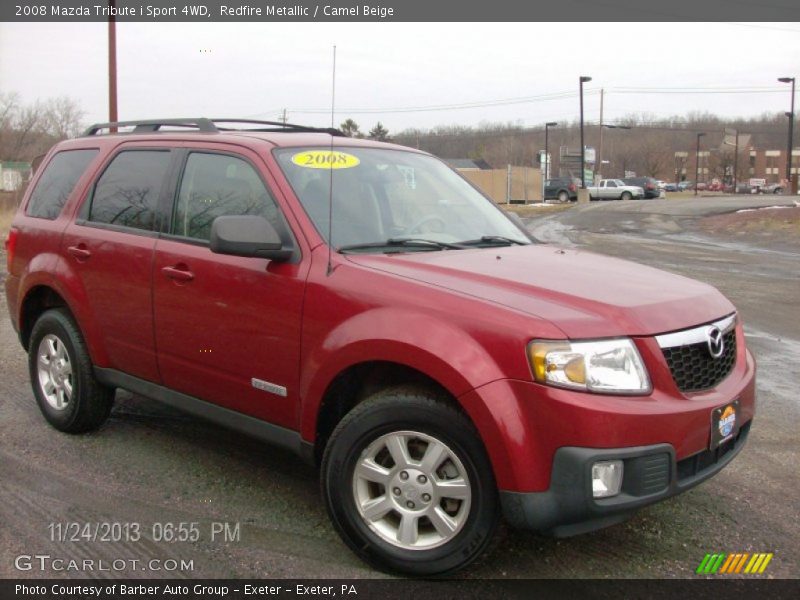 Redfire Metallic / Camel Beige 2008 Mazda Tribute i Sport 4WD