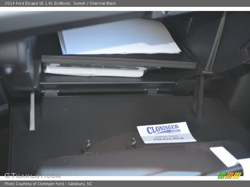 Sunset / Charcoal Black 2014 Ford Escape SE 1.6L EcoBoost