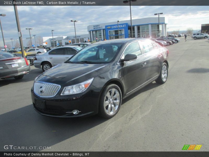 Carbon Black Metallic / Titanium 2012 Buick LaCrosse FWD