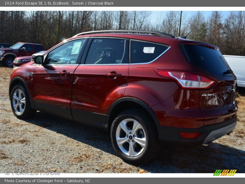 Sunset / Charcoal Black 2014 Ford Escape SE 1.6L EcoBoost