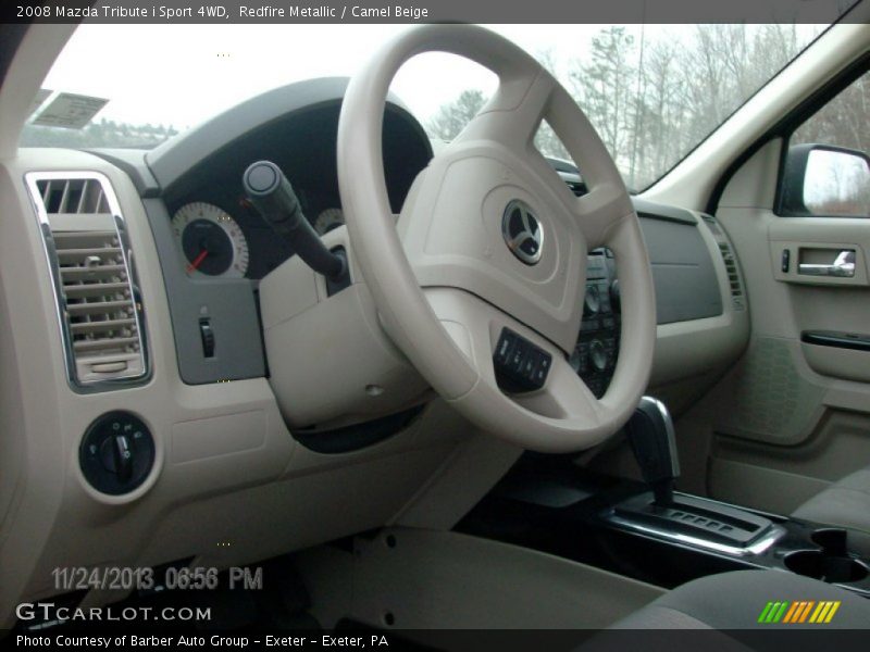 Redfire Metallic / Camel Beige 2008 Mazda Tribute i Sport 4WD