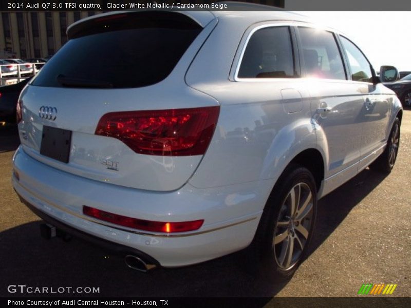 Glacier White Metallic / Cardamom Beige 2014 Audi Q7 3.0 TFSI quattro