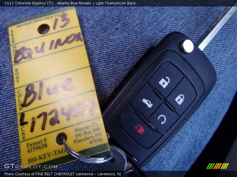 Atlantis Blue Metallic / Light Titanium/Jet Black 2013 Chevrolet Equinox LTZ