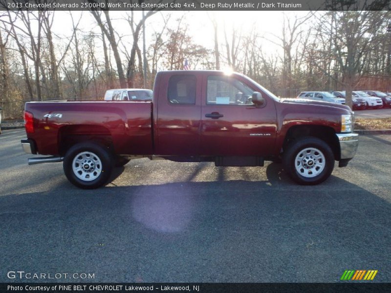 Deep Ruby Metallic / Dark Titanium 2013 Chevrolet Silverado 2500HD Work Truck Extended Cab 4x4